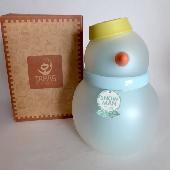 Tapas Household Products Other - NEW 2000 WINTER CHRISTMAS SNOWMAN PLASTIC ICE BUCKET COCKTAIL BAR DECOR #9290
